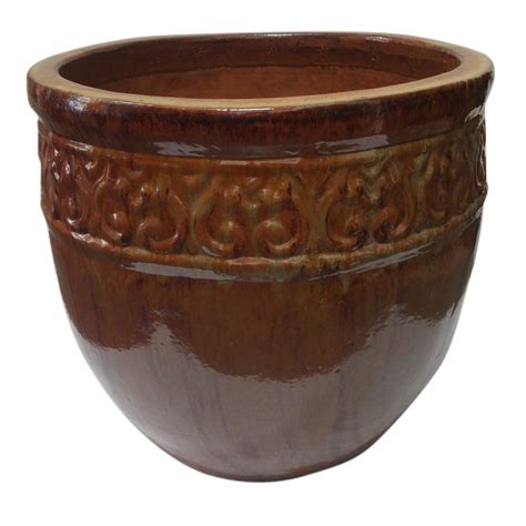 home depot outdoor pottery|backyard landscaping ceramic flower pots.